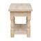 International Concepts Rectangle Tuscan End Table, 24 W, 18 L, 24 in H, Wood, Unfinished OT-17E - alternate 2
